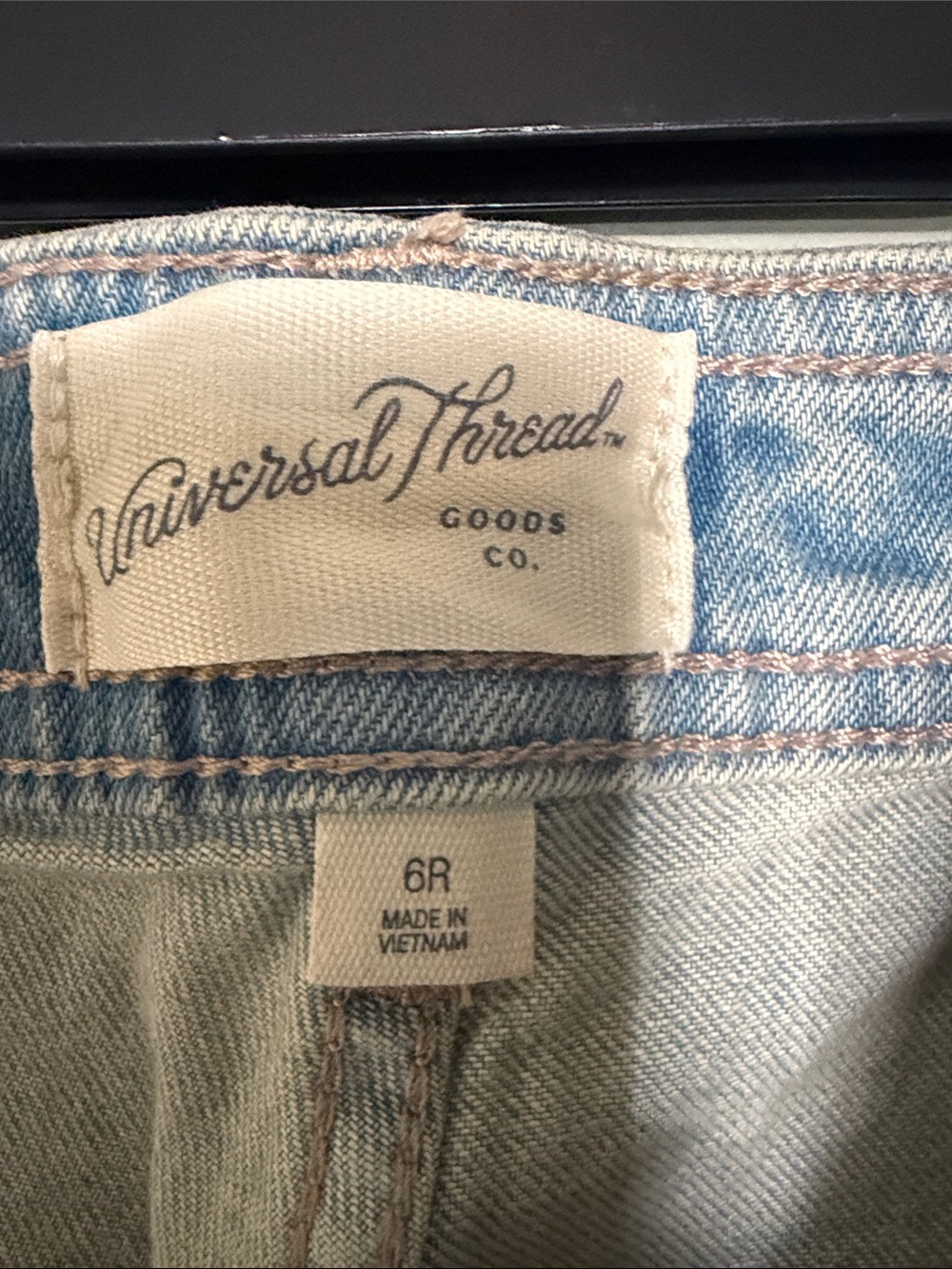 Universal Thread Sailor Wide Leg Light Wash Jeans 6 - Picture 2 of 6